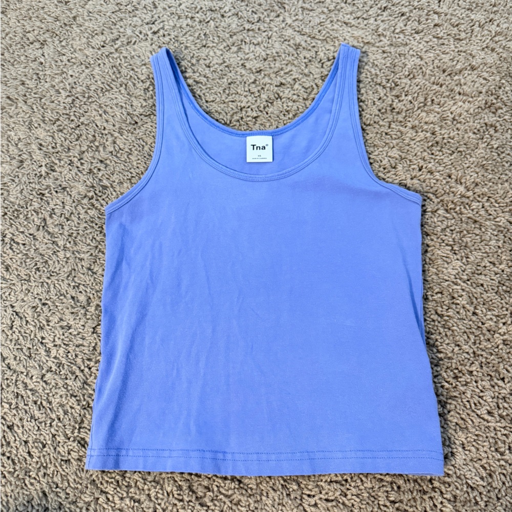 Aritzia Tna Playful Purple Chill Bergman Tank Top - Picture 2 of 5